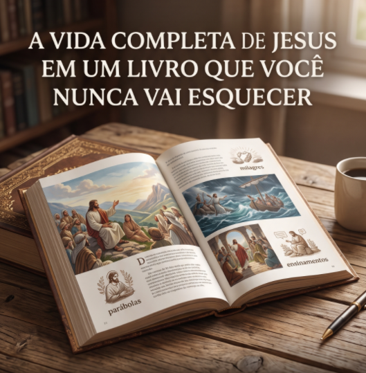A vida completa de Jesus em um livro que você nunca vai esquecer